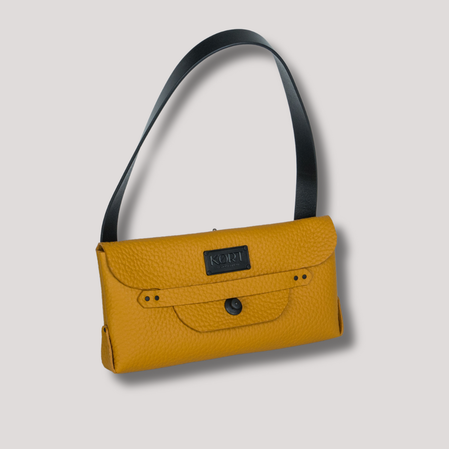 Courtney Clutch Italian leather Sunflower