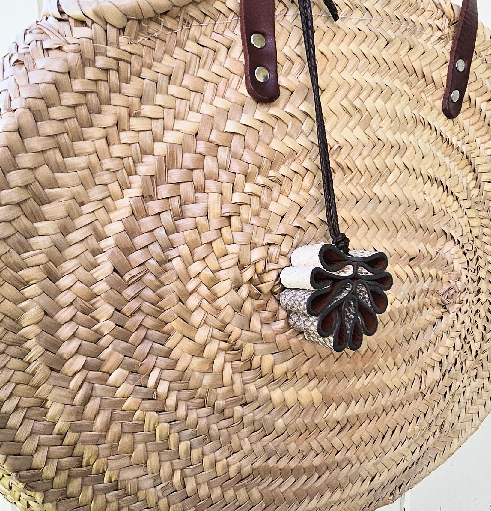 Pine Cone Bag Charm Salmon Himilayan