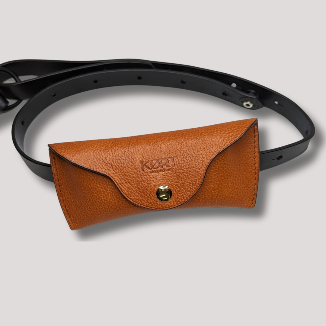Sara Belt Glasses Case Navy