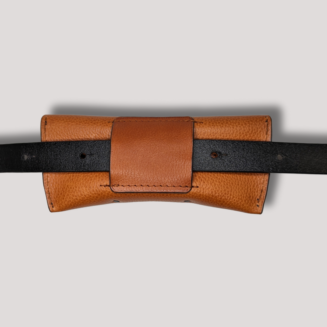 Sara Belt Glasses Case Navy