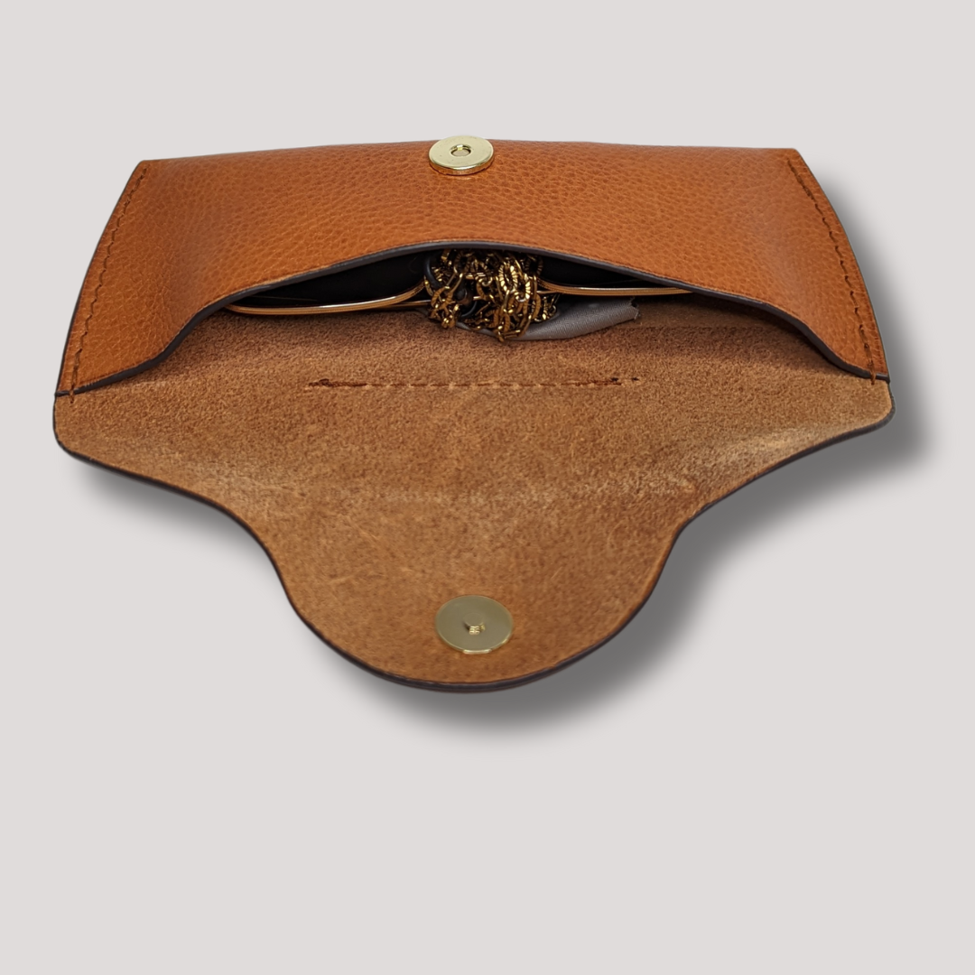Sara Belt Glasses Case Navy