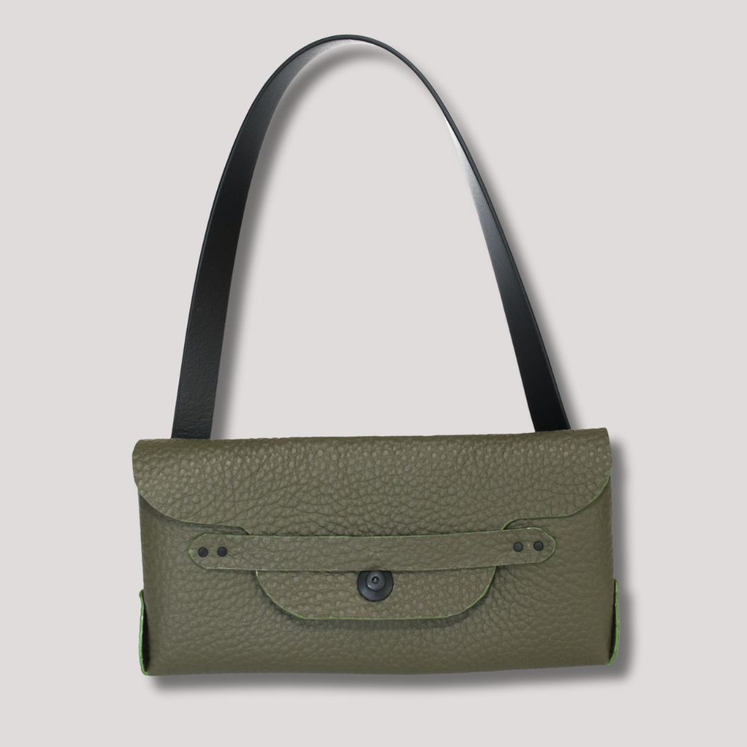 Courtney Clutch Italian leather Olive