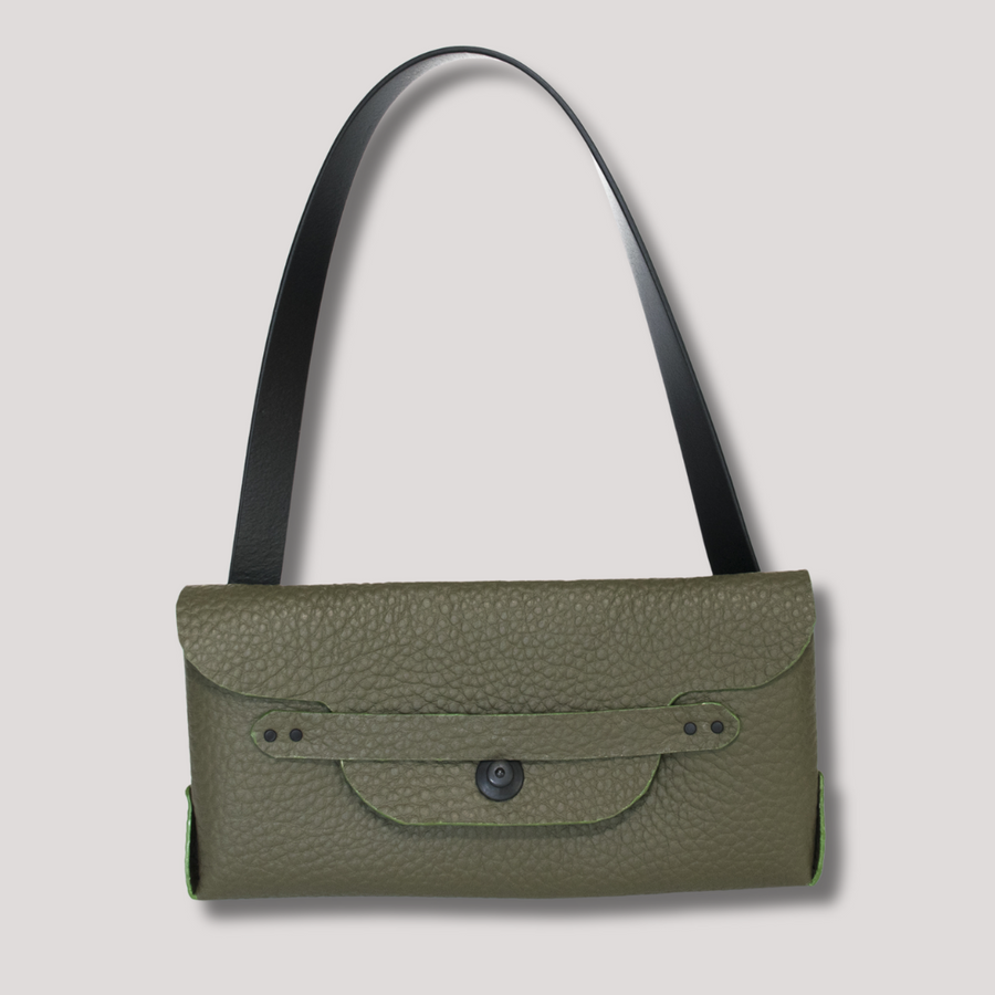 Courtney Clutch Italian leather Olive