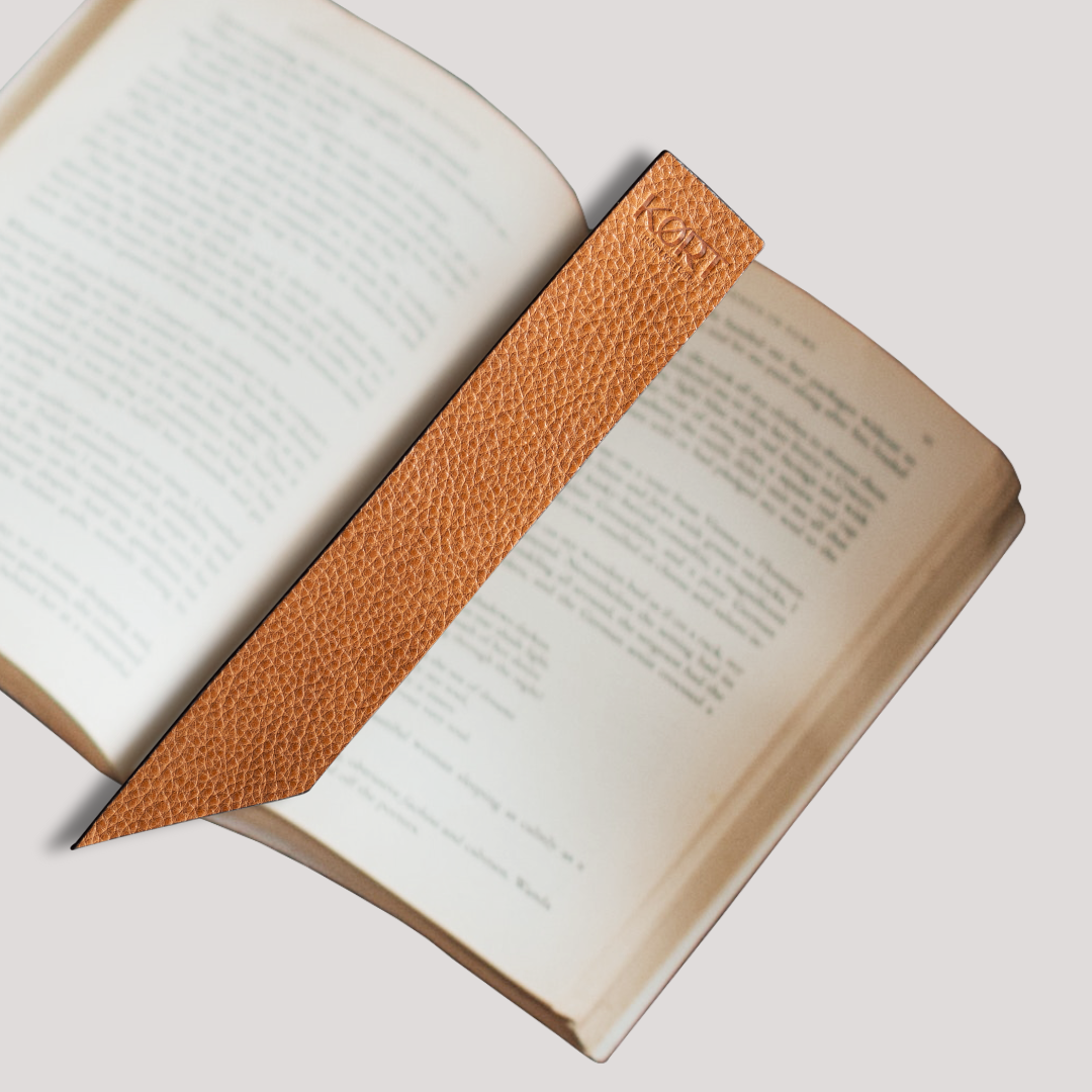 Jardar Leather Bookmark Black